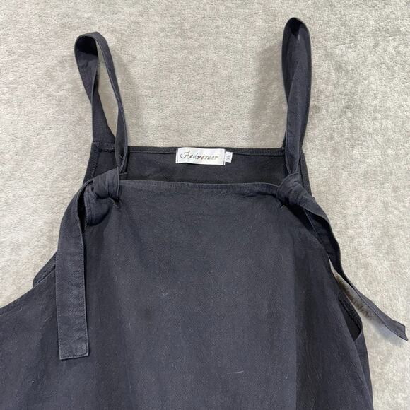 Aedvoouer Romper Jumpsuit Overalls Loose Fit Womens XL Black Lagenlook Pockets - Picture 7 of 8